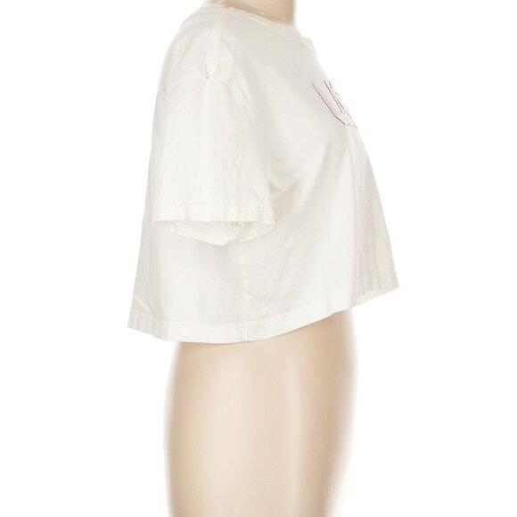 The Nike Tee Women's USA Crop Top White Size Large Short Sleeve T-Shirt - Picture 4 of 5